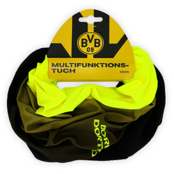 Borussia Dortmund BVB Multifunktionstuch Schwarz-Neon mit Fleece